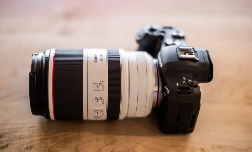 Close-Up Shot of Camera Lens