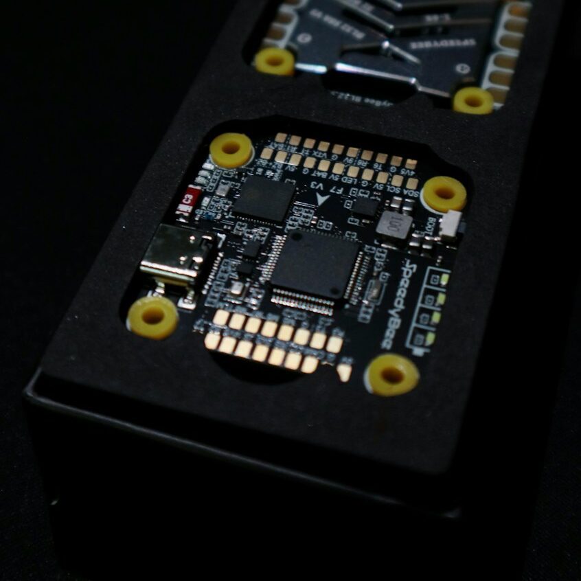 a black and gold calculator